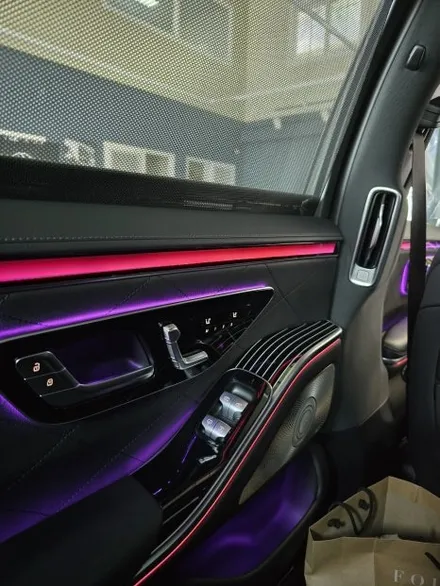벤츠 w223 s450 - 애프터 액티브엠비언트, 천장 부메스터 /  정품 피아노 락커트림 \