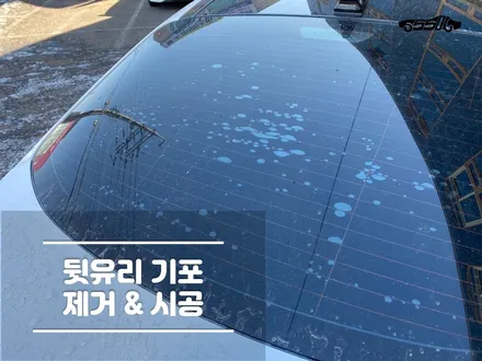 자동차 뒷유리 썬팅 기포 제거 및 가격은? / 경기 화성