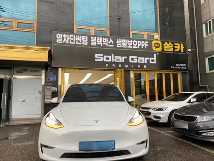 수원썬팅. 중고차 구매 후 앞유리 재시공. 모델 Y / 경기 화성