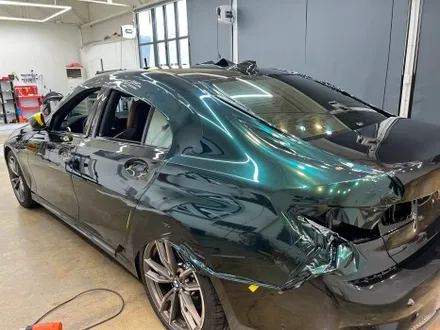 <시흥랩핑 풀카스킨>BMW G20 M340i 택랩 글라스그린블랙실크 전체랩핑 / 시흥, 안산, 군포, 안양