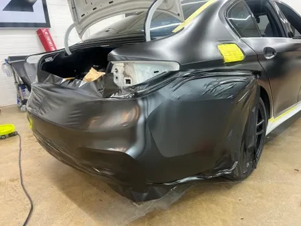 BMW G30 5시리즈 사틴블랙 전체랩핑/유광블랙 루프스킨 / 시흥, 안산, 군포, 안양