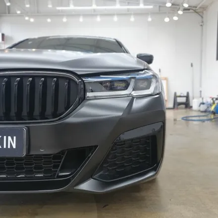 BMW G30 5시리즈 사틴블랙 전체랩핑/유광블랙 루프스킨 / 시흥, 안산, 군포, 안양
