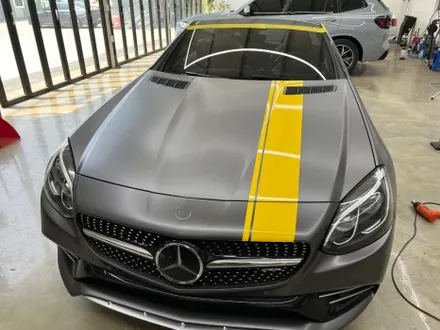 <시흥랩핑 풀카스킨>벤츠 slc43 AMG 사틴다크그레이랩핑/바이퍼라인데칼 / 시흥, 안산, 군포, 안양