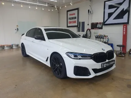 BMW G30 5시리즈 사틴블랙 전체랩핑/유광블랙 루프스킨 / 시흥, 안산, 군포, 안양