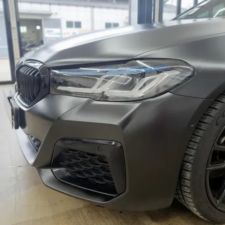 BMW G30 5시리즈 사틴블랙 전체랩핑/유광블랙 루프스킨 / 시흥, 안산, 군포, 안양