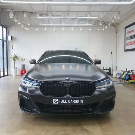 BMW G30 5시리즈 사틴블랙 전체랩핑/유광블랙 루프스킨 / 시흥, 안산, 군포, 안양