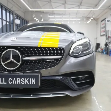 <시흥랩핑 풀카스킨>벤츠 slc43 AMG 사틴다크그레이랩핑/바이퍼라인데칼 / 시흥, 안산, 군포, 안양
