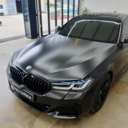 BMW G30 5시리즈 사틴블랙 전체랩핑/유광블랙 루프스킨 / 시흥, 안산, 군포, 안양