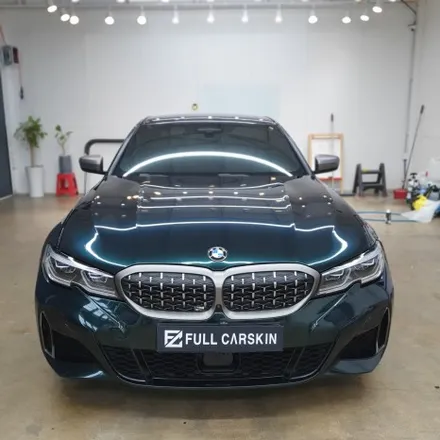 <시흥랩핑 풀카스킨>BMW G20 M340i 택랩 글라스그린블랙실크 전체랩핑 / 시흥, 안산, 군포, 안양
