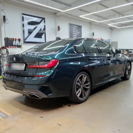 <시흥랩핑 풀카스킨>BMW G20 M340i 택랩 글라스그린블랙실크 전체랩핑 / 시흥, 안산, 군포, 안양