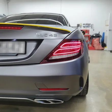 <시흥랩핑 풀카스킨>벤츠 slc43 AMG 사틴다크그레이랩핑/바이퍼라인데칼 / 시흥, 안산, 군포, 안양
