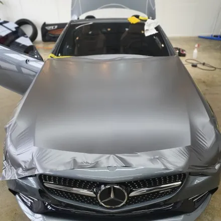 <시흥랩핑 풀카스킨>벤츠 slc43 AMG 사틴다크그레이랩핑/바이퍼라인데칼 / 시흥, 안산, 군포, 안양