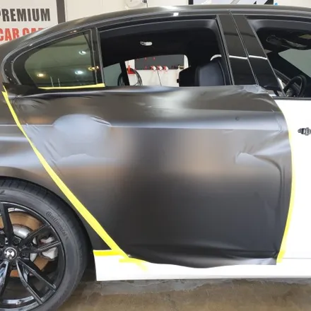 BMW G30 5시리즈 사틴블랙 전체랩핑/유광블랙 루프스킨 / 시흥, 안산, 군포, 안양