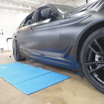 BMW G30 5시리즈 사틴블랙 전체랩핑/유광블랙 루프스킨 / 시흥, 안산, 군포, 안양