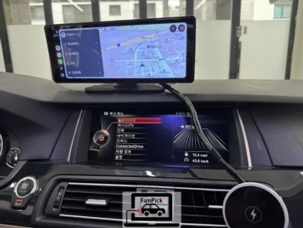 BMW안드로이드오토 16년식 F10 5시리즈 12인치 터치mmi 모니터 설치