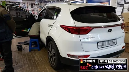 기아자동차 스포티지QL 차량에도 최근 인기몰이 중인 마이키 프리미엄 경보기 장착 순정스마트키 차량 전용 제품으로 순정리모컨 원격시동이 됩니다. 서울 마이키 가자카에서 시공 / 양천구 신월동