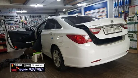 키 시동 차량을 엔진스타트버튼 스마트키 원격시동경보기로 업그레이드 하는 도원텍 알리바바 810si 시스템 YF소나타 차량에 장착 완료 서울도원텍 가자카 / 양천구 신월동