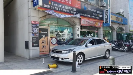 르노삼성 뉴sm5 차량 주차를 편하게 도와드리는 초음파센서 전방경보기 FD-500 전방감지기 장착 완료 / 양천구 신월동