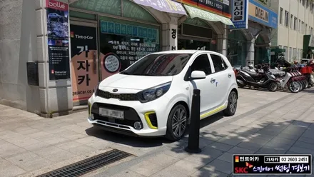 올뉴모닝 JA 카비스 BSA 측후방경보기 후측방감지기 사각지대 감시장치 경고장치 순정형 유리타입으로 시공해 드렸습니다. 서울 우수장착점 가자카 bsd bsm / 양천구 신월동