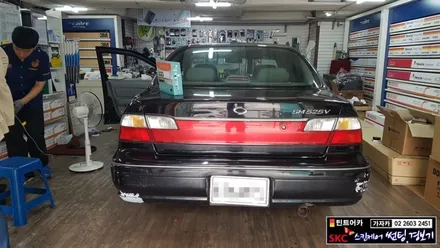 sm525 차량 필수품인 차량후방감지기 후진센서 경보기 설치와 현대모비스 SF447D 단순도어 폴딩키 리모컨 설치 완료 / 양천구 신월동