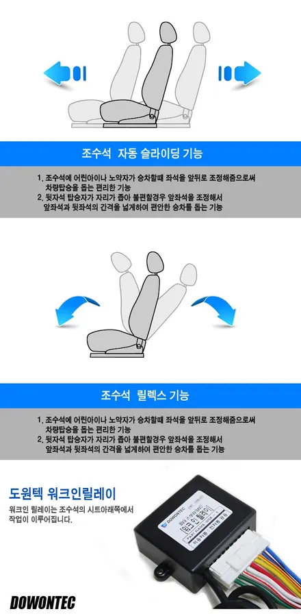 도요타 시에나(SIENNA) 조수석(동승석) 전동의자 워크인 릴레이 워크인 스위치 설치 - 도원텍 서울 총판 가자카 씨에나 / 양천구 신월동