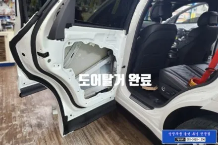GV80 쿠페 모델 차량에도 순정품 고스트도어 클로징 최초 설치 \