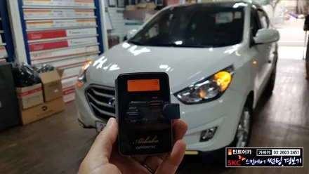 음성멘트로 알려주는 새로운 차량 스마트키 원격시동경보기 도원텍 알리바바 980보이스 980LC 버튼 스타트시동 입니다. / 양천구 신월동