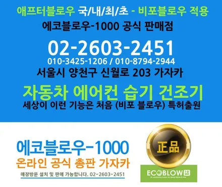 싼타페CM 차량 실내 냄새의 원인인 곰팡이를 잡아주는 애프터블로우 기능 활성화 되는 에코블로우 장착해 드립니다. / 양천구 신월동