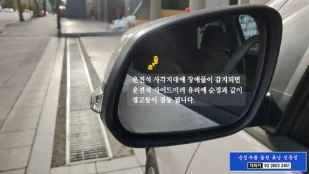 더뉴스파크 보급형 사각지대 측후방경보기 \