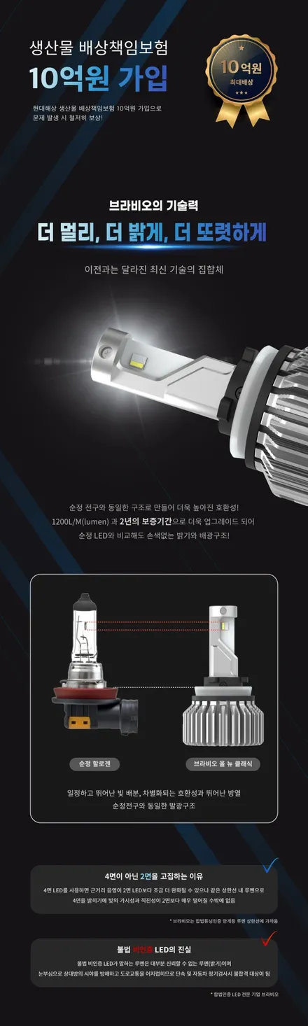 [합법 올뉴 K3 안개등 장착 이벤트] 브라비오 올뉴클래식 안개등 LED 장착으로 야간 빗길 운전 시야 확보 완벽 해결! / 자동차검사 통과 됩니다. / 양천구 신월동