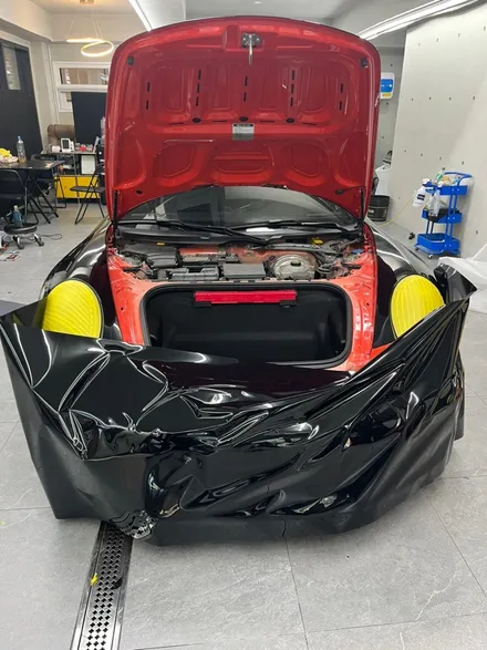 송파 강남 잠실 PPF 포르쉐 911 GTS 고광택 피아노 블랙 고광택 랩핑 시공 후기 / 송파구 가락동