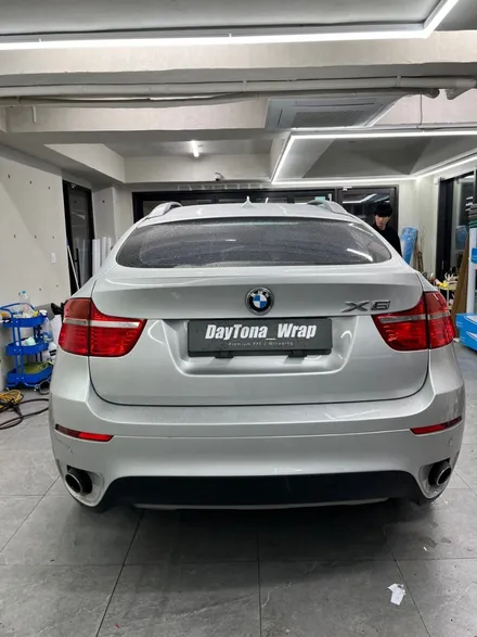 [송파랩핑] 2013년식 BMW X6 은색 → 사틴블랙(무광블랙) 랩핑 시공 후기 | 데이토나랩 / 송파구 가락동