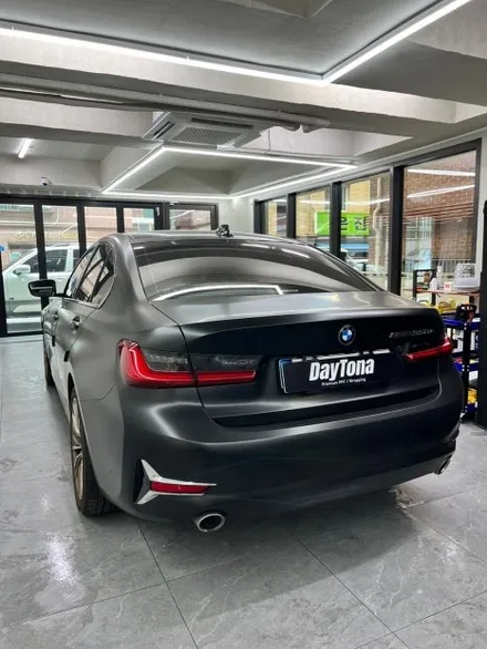BMW 랩핑 330e 에이버리 사틴블랙 보험수리 재시공 / 서울 송파, 잠실, 강동, 강남, 하남, 판교
