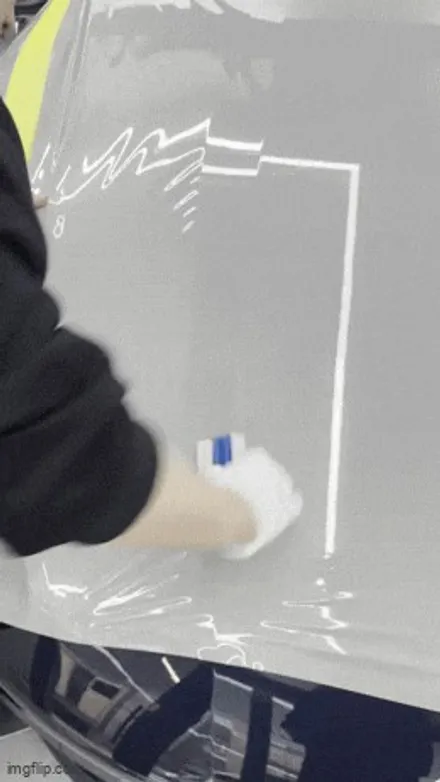 포르쉐 파나메라4 크레용컬러 전체 고광택 랩핑 시공기 (송파랩핑 강남랩핑) / 송파구 가락동