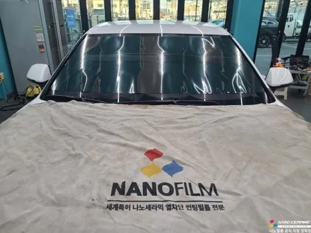 진천틴팅 그랜저 그린컬러 스퍼터링 반사 나노필름 이지스 GR 시공