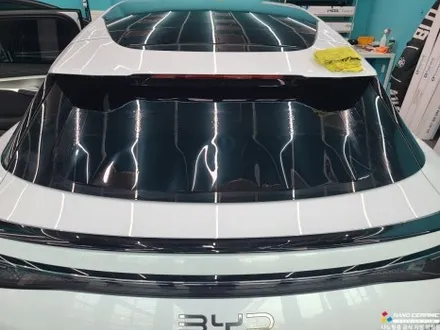 진천 수입차 틴팅 중국차 BYD 씨라이언7 나노필름 NF5 하자 없는 꼼꼼한 시공 블랙박스 설치도 동시에