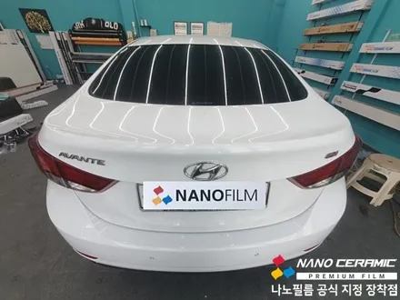 오창썬팅업체 아반떼 나노필름 NF4 시공건