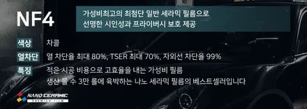 오창썬팅잘하는곳 진천 격차 그랜저 NF4 15 전면 재시공을 해보자