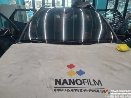 진천 썬팅 재시공 스포티지 나노필름 이지스 GR 그린 색상 반사필름으로 교체