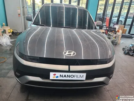 진천 썬팅 잘하는데 아이오닉5 신차 검수 패키지 나노필름 NF5 썬팅 아이로드 NX1000 블랙박스 설치까지