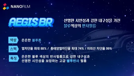 충북패밀리카썬팅 카니발 나노필름 이지스BR