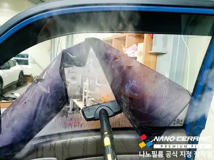 인천트럭썬팅 재시공 후기 포터2 나노필름 이지스BR