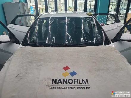 충북진천 윈도 틴팅 나노필름 NF5 아반떼 가성비 필름 시공