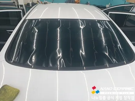 오창썬팅업체 아반떼 나노필름 NF4 시공건
