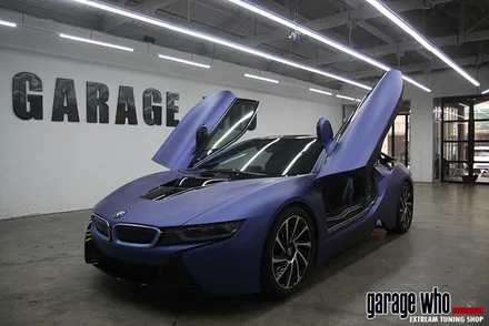 BMW i8 전체랩핑 어디까지 해봤니?! 무광 시아이트 블루 !! / 금천구 시흥1동