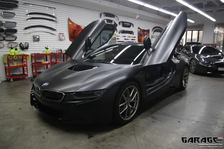 [랩핑-게라지후] BMW i8 사틴 블랙 전체 랩핑 / 금천구 시흥1동