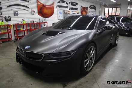 [랩핑-게라지후] BMW i8 사틴 블랙 전체 랩핑 / 금천구 시흥1동