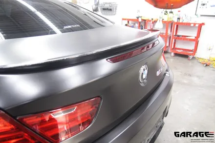 [랩핑-게라지후] BMW M6 사틴블랙 전체 랩핑 / 금천구 시흥1동
