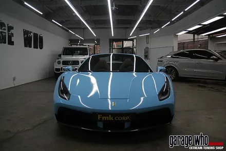 488 페라리 전체랩핑 게라지후에서 깔끔한 퀄리티를 확인해보세요. / 금천구 시흥1동