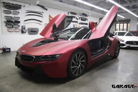 [랩핑-게라지후] BMW i8 무광 크롬 전체 랩핑 / 금천구 시흥1동